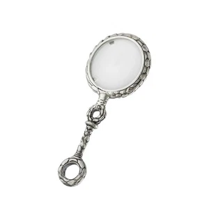 Ciondolo lente di ingrandimento vittoriana in argento sterling ingrandimento 7x - Foto 1 di 1