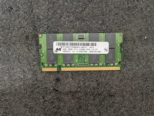 Used, Micron Tech, MT16HTF25664HY-667E1, 2 GB SO-DIMM 800 MHz DDR2 Memory 00L290 - Picture 1 of 5