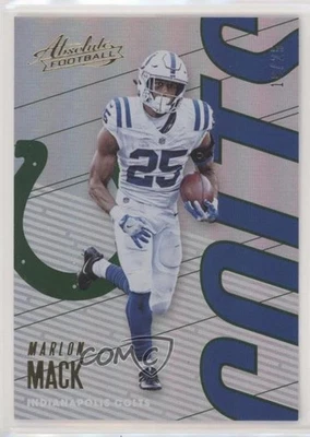2018 Panini Absolute Spectrum Green 19/25 Marlon Mack #45 - Image 1 of 3