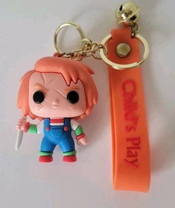 Chucky Gioco per Bambini #4 Horror Portachiavi Ciondolo Borsa Pom Halloween 🔥 - Foto 1 di 7
