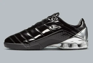 Nike T90 Shox Maha Amsterdam Silver-Black Men’s Size 10 Women’s 11.5 IM9326-001 - Picture 1 of 6