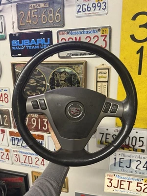 Cadillac Sts 2005-2007 Steering Wheel With Hand Controls Black Leather Sts V - Image 1 of 4