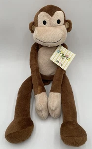Lambs and Ivy Brown Hanging Monkey 19” Plush Stuffed Animal Toy Long Arms Legs - Picture 1 of 10