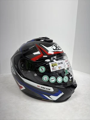 X-Lite X-903 Warmflash Helmet Black/Red/Blue Medium - Image 1 of 4