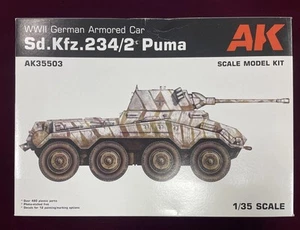 SdKfz 234/2 Puma 8-Rad - Maßstab 1:35 AK unmontierter Panzerwagen Bausatz #AK35503 - Bild 1 von 12