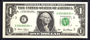 Fr. 1926-C*  2001  $1  PHILADELPHIA  FRN  C/* BLOCK  CRISP NEW CONDITION - Picture 1 of 2