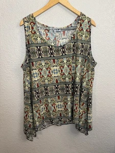 Camicia donna Wilde Paisley senza maniche taglia 3X - Foto 1 di 6