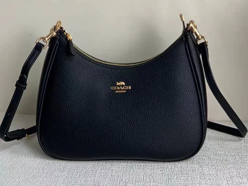 Coach Leather Teri Hobo Bag Shoulder Bag Sandy Beige CJ517