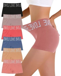 Boy Shorts Underwear for Women High Waisted Polyamide Panties Stretch Briefs ... - Picture 1 of 7