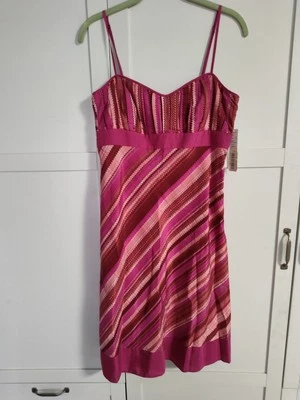 Vestido Antonio Melanie Penne Chablis seda y algodón etiquetas nuevas talla 6 correa ajustable Foto 1 de 4