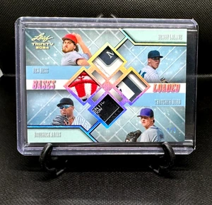 HESS LALANE ARIAS HURD 2024 Leaf Trinity Bases Loaded Prime Patch Relic RC /3 - Picture 1 of 2