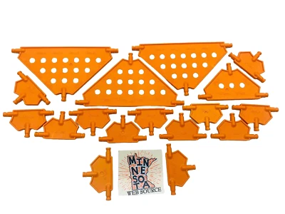 Knex Orange Triangle Panel Assortment - Standard K'nex Parts - Image 1 of 3