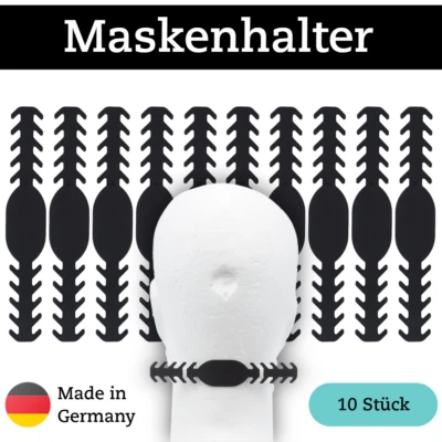 Fackelmann Maskenhalterung Hinterkopf Maskenhalter Ohrenschoner f. Maske FFP2/OP