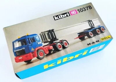 KIBRI 1:87 #10378 - Man Tractor with Trailer + Girder Load - KIT - Immagine 1 di 2