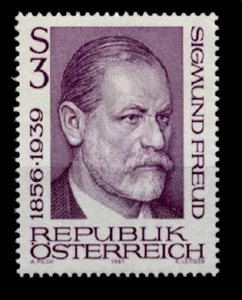Begründer der Psychoanalyse Doktor Sigmund Freud (1856-1939).1W .Österreich 1981 - Bild 1 von 1