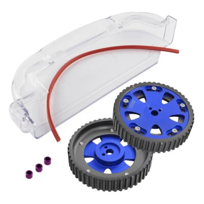 Cam Gear Pulley + Cam Cover For Mitsubishi Lancer EVO 1-3 Eclipse DSM 4G63 Red - Imagen 1 de 4