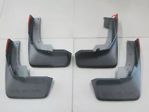 Genuine RAM 1500 Moulded Splash/Mud Guards Front & Rear (With Fender Flares) - Picture 1 of 1