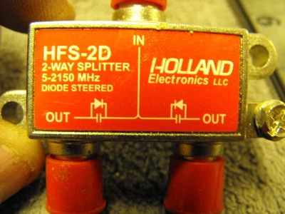 Holland HFS-2D 2-Way Splitter 5-2150MHz  - Image 1 of 4