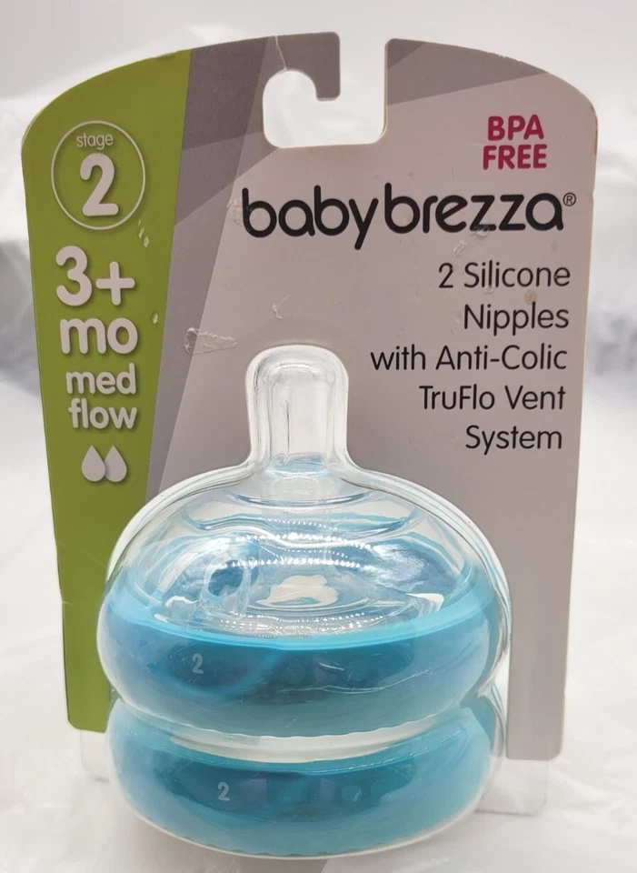 Piezas de repuesto para biberón Baby Brezza - Paquete de 2 tapas de repuesto sin BPA Foto 1 de 4