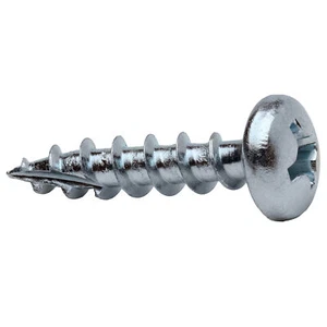 Rok Hardware #12-8 x 1" Phillips Pan Head , Zinc Plated Wood Screws - Picture 1 of 4