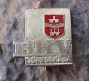 Antique BKV Torzsgarda Budapest Hungarian Public Transport Bus Metro Pin Badge - Picture 1 of 2