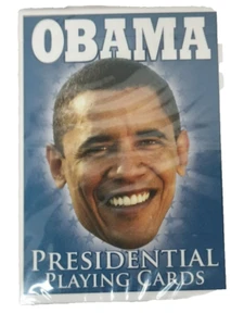 Tarjetas de juego de póker President Obama violonchelo selladas cocinas mundiales caridad 100 % - Imagen 1 de 7