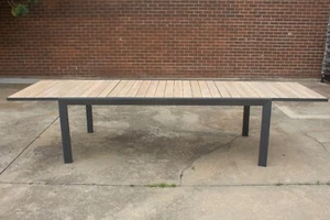 Eaglemont - Outdoor Extension Table - Extends from 2200mm to 3400mm - Acacia Top - Picture 1 of 8