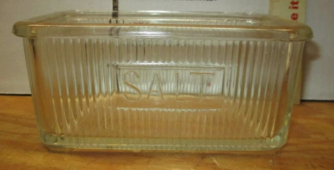 HOOSIER CABINET ORIGINAL SALT DISH EMBOSSED LISTING LOT #437 Cover