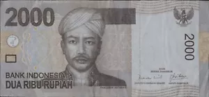 (N86-32) 2009 Indonesia 2000 Rupee Bank note (AG) - Foto 1 di 2
