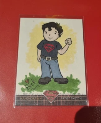 DC Comics Superman the Legend Artist Sketch Card by Beck Seashols 1/1 - Image 1 of 4