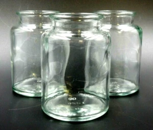 SET OF 3 WHEATON LABORATORY #225998 EXTRA WIDE MOUTH SPECIMEN BOTTLES 200ML - Picture 1 of 9