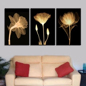 Impresiones en lienzo arte floral con flores abstractas pintura arte de pared decoración del hogar cuadro 3P - Imagen 1 de 1
