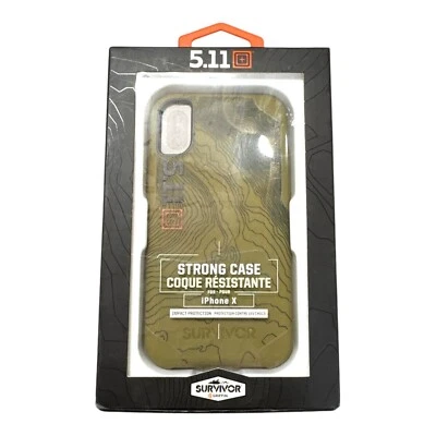 5.11 Tactical Strong Case for iPhone X by Griffin Survivor GB44078 Camo Protect - Image 1 of 4