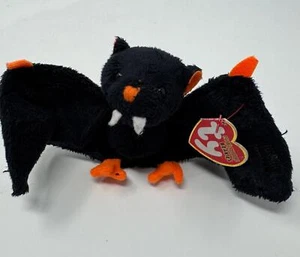 Ty Halloweenie Gorros Mini Bat-e Peluche Raro 3.5” Peluche Adorno con Etiqueta - Imagen 1 de 5