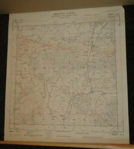 Antique War Office Map 1951, Beacon Hill, Singleton, West Dean, Treyford - Picture 1 of 6