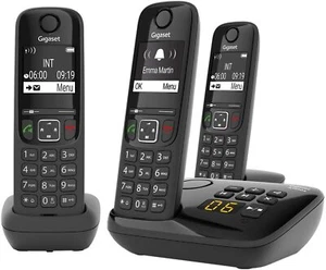 Gigaset AS690A TRIO/DUO Telefon mit Anrufbeantworter -großes Diplay Anrufschutz - Picture 1 of 8
