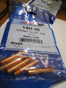 Punta de contacto con punta de antorcha americana, tamaño de cable .015" CANTIDAD 5 - Imagen 1 de 3