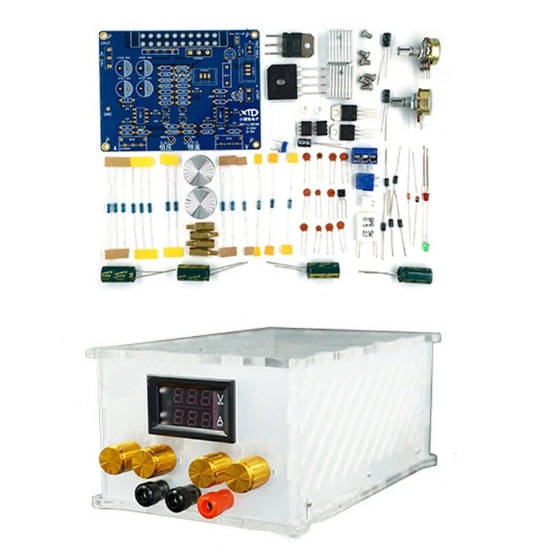 DIY Linear Power Supply Kit 30V 3A Adjustable Power Supply Unfinished with Shell - Image 1 of 1