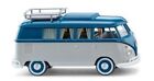 Wiking 079742 - 1/87 VW T1 Campingbus - achatgrau/grünblau - Neu