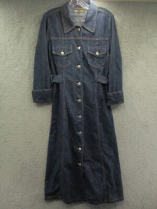 Kitsch Denim Dress Freddies Chop Shop Buttons Woman's Size M Medium - Picture 1 of 10