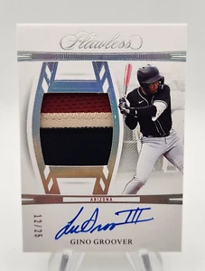 Gino Groover 2024 Panini Flawless Draft Patch Auto /25 #DPA-GG - Picture 1 of 2