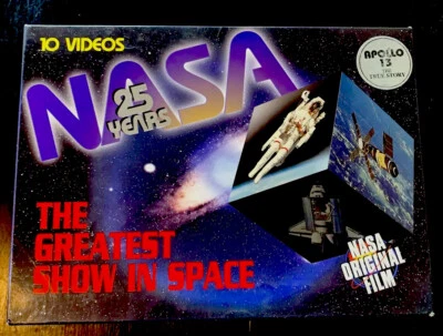 NASA 25 Year VHS Set VINTAGE SPACE Challenger Apollo 17 Apollo 13 Freedom 7 USA - Image 1 of 4