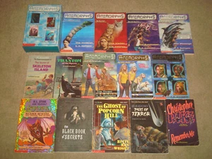 Kids Book LOT Animorphs Goosebumps Horror Poe Christopher Pike Hitchcock Ghost - Picture 1 of 11