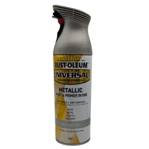 Rust Oleum Universal Metallic Spray Paint | 252886 Satin Nickel - Picture 1 of 1