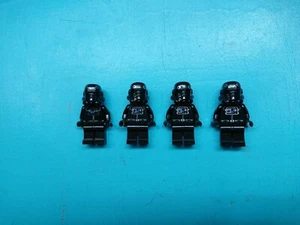 Lego Star Wars Menge 4 Minifiguren TIE Fighter Pilot brauner Kopf 10131 7263! - Bild 1 von 4