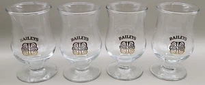 Set Of 4 Baileys Irish Cream Whiskey Stemmed Glasses 3 fl oz 3 1/4" tall  - Picture 1 of 7