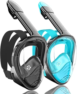 Full Face Snorkel Mask for Adults, Snorkeling Gear with Camera Mount Anti-Fog - Picture 1 of 8