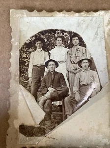 Antique CDV Photo McPherson Kansas ? Poor Cowboy Midwest - Picture 1 of 5