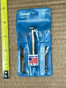 Central 6551 - Miniature Screwdriver & Awl Set, 6 piece set - Picture 1 of 3