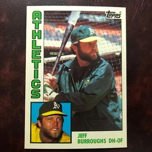 1984 Topps TIFFANY Set JEFF BURROUGHS #354 OAKLAND A'S ** MINT ** HIGH GRADE ** - Picture 1 of 2